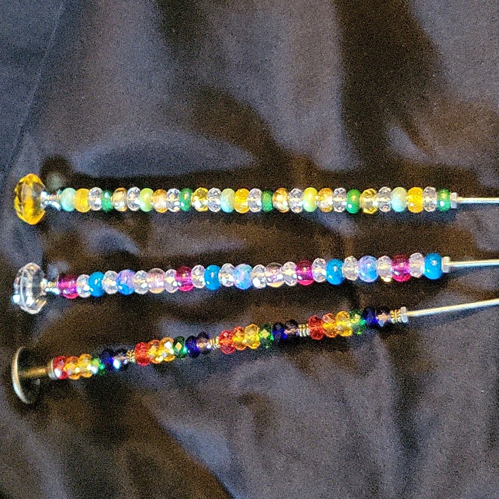 SALE!! Plant/garden stakes/home decor. Bling for your plants!